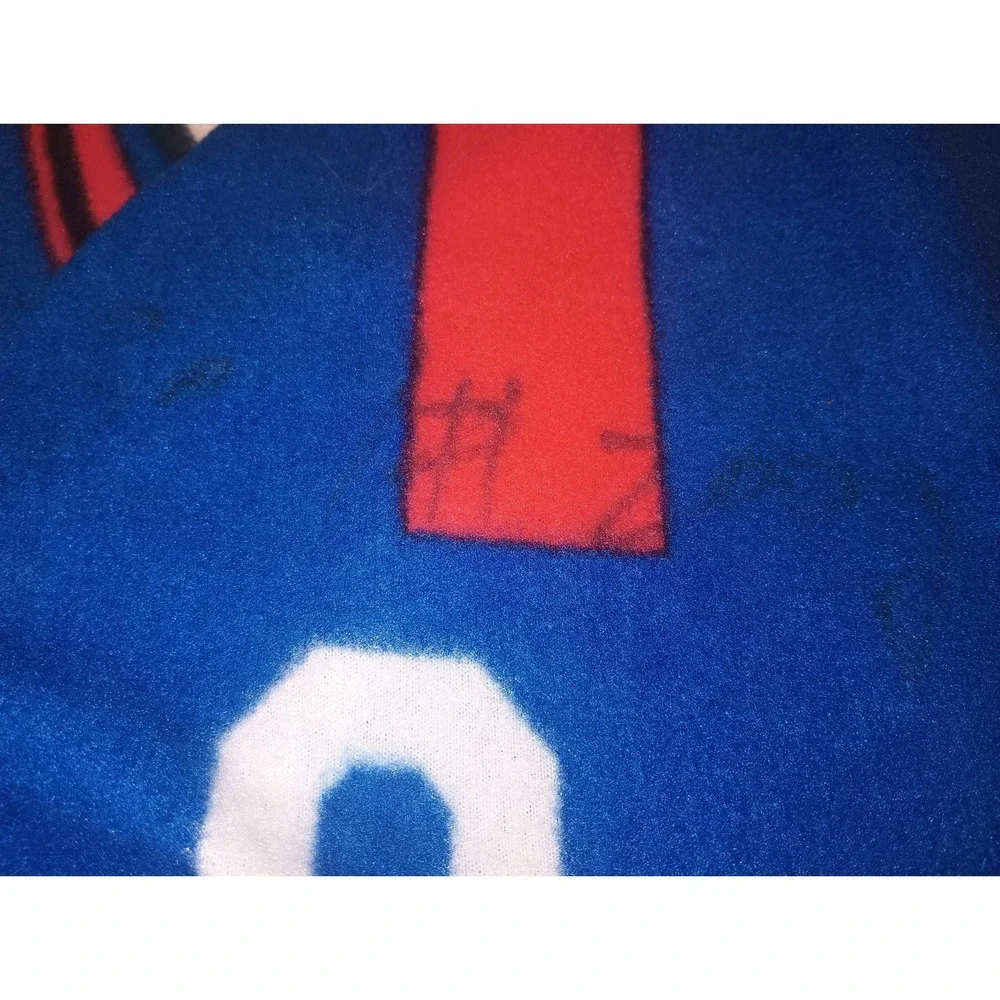 Buffalo Bills NFL Fleece Throw Blanket Est 1960 Helmet Northwest 43x56 Autograph